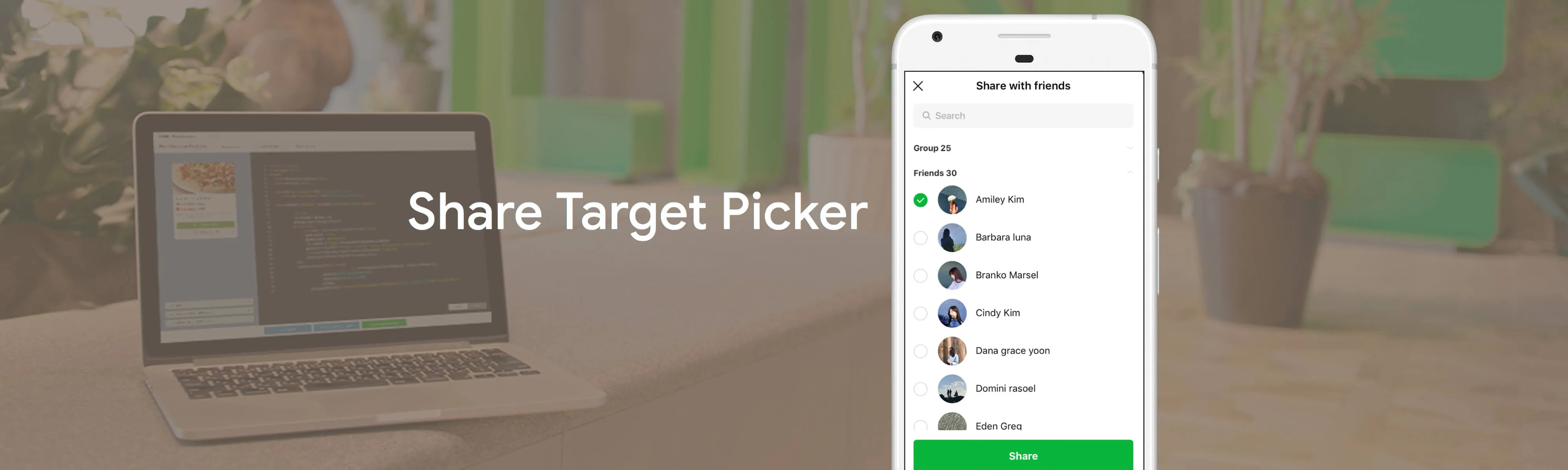 Line LIFF ShareTargetPicker